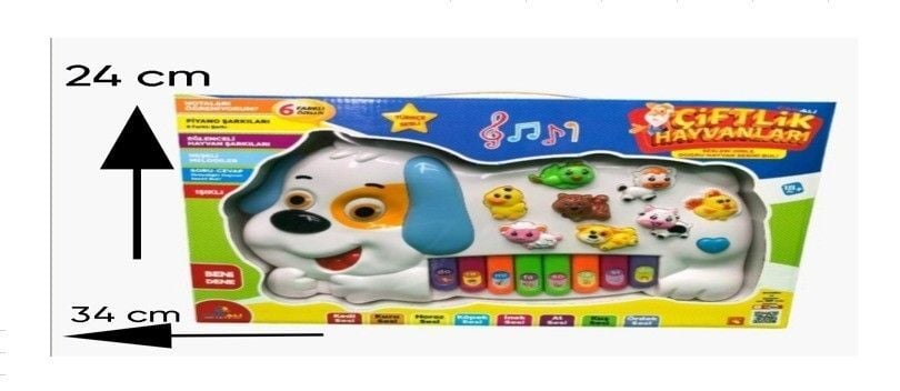 Canali Cnl-2223 Türkçe Hayvan Sesli Piyano Köpek Görünümlü