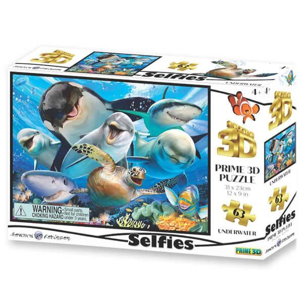 Neco Prm-10691 Prime 3D-Okyanusta Selfie 63 Parça Puzzle