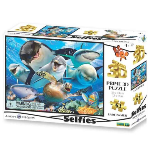 Neco Prm-10691 Prime 3D-Okyanusta Selfie 63 Parça Puzzle