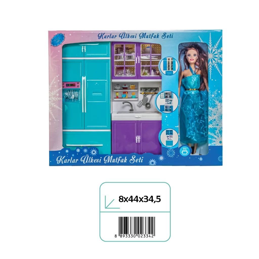 Oydaş 02334 Karlar Ulkesı 2Lı Dolap Lavabo Bebeklı
