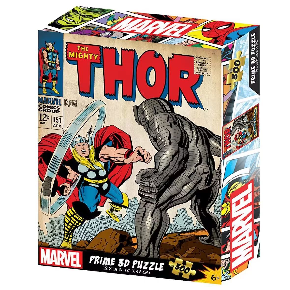 Neco Prm-33178 Prime 3D-Marvel Comics Thor-300 Parça Puzzle