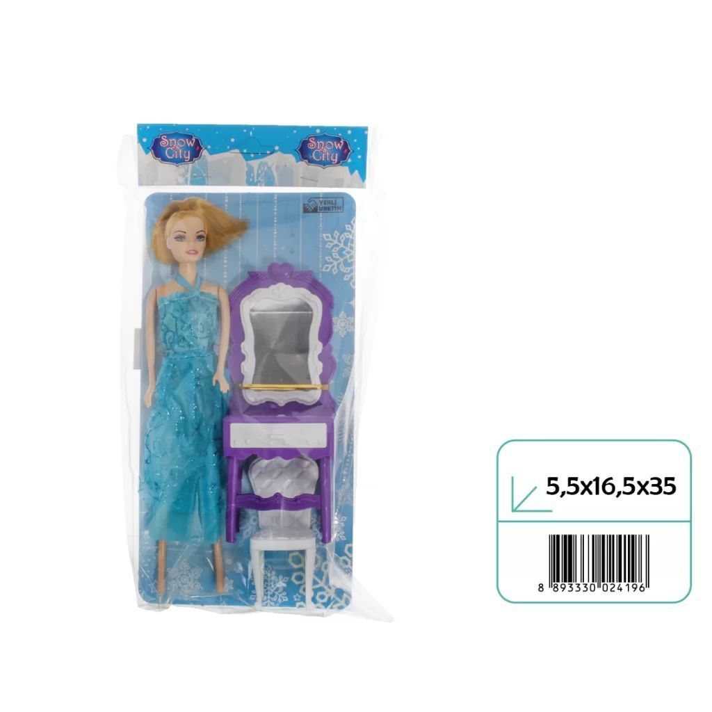 Oydaş 02419 Snow Cıty Kart Makyaj Masalı Bebek*120
