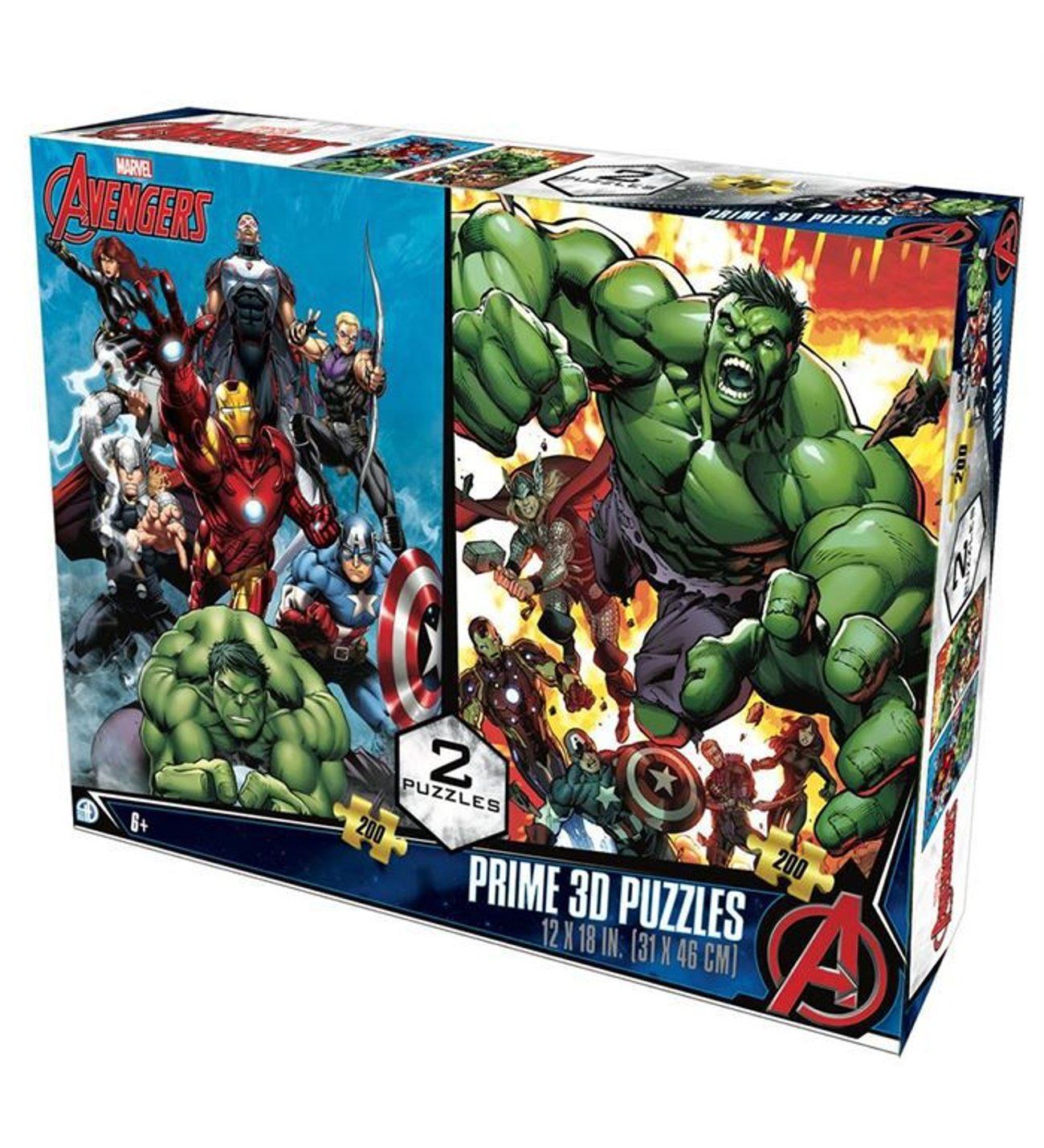 Neco Prm-10227 Prime 3D-Marvel Avengers 200 Prç İkili Puzzle