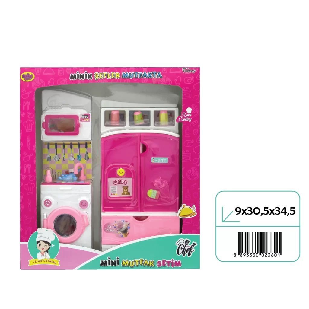 Oydaş 02360 Minik Şefler Buzdolabı Çamaşır Makinesi 2'Li