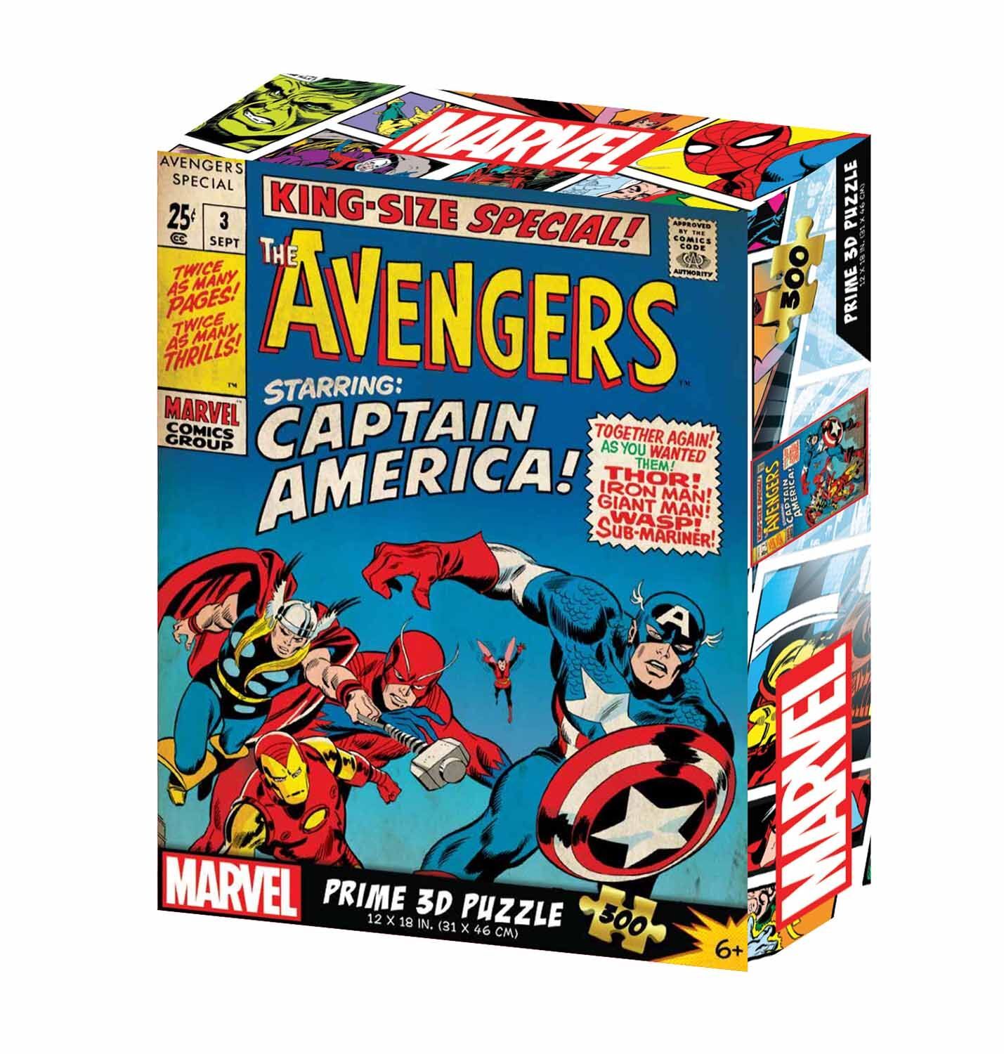 Neco Prm-33167 Prime 3D-Marvel Comics Avengers-300 Parça Puzzle