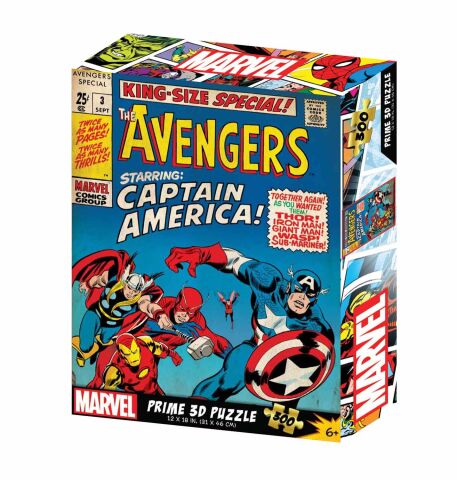 Neco Prm-33167 Prime 3D-Marvel Comics Avengers-300 Parça Puzzle