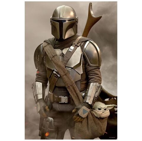 Neco Prm-35580 Prime 3D-Lucas The Mandalorian 300 Parça Puzzle-Metal Kutu
