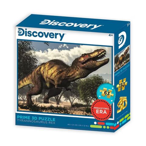 Neco Prm-20925 Prime 3D-Discovery Tyrannosaurus Rex-63 Parça Puzzle