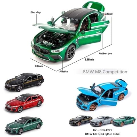 Kzl-Dc24222 Bmw M8 1:24 Işıklı Sesli 32 Xxxxx