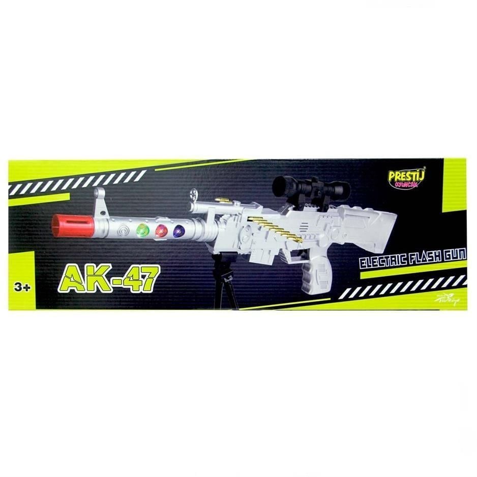 Prestij Fab.6868  Kutulu Pilli Işıklı Ak-47 Tüfek