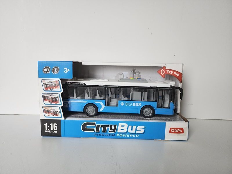 Ctoy-A1119-2 Işıklı Ve Sesli Şehir Otobüsü 1:16
