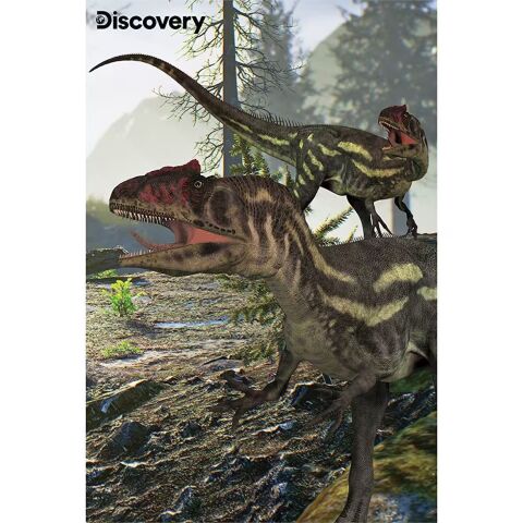 Neco Prm-10248 Prime 3D Discovery Allosaurus & Tyrannosaurus Rex-200 Parça İkili Puzzle
