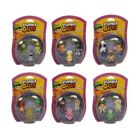 Neco Pmı-Sg2220 Stumble Guys 3 Lü Figür Set Asorti