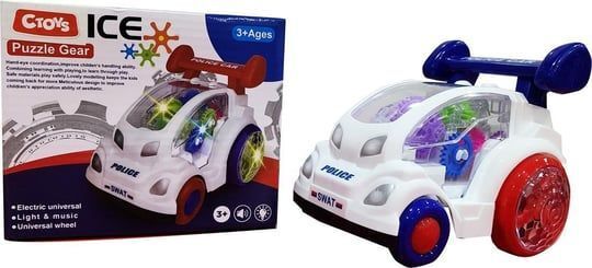 Ctoy-Qf05-11 Işıklı Ve Sesli 360° Dönebilen Polis Arabası