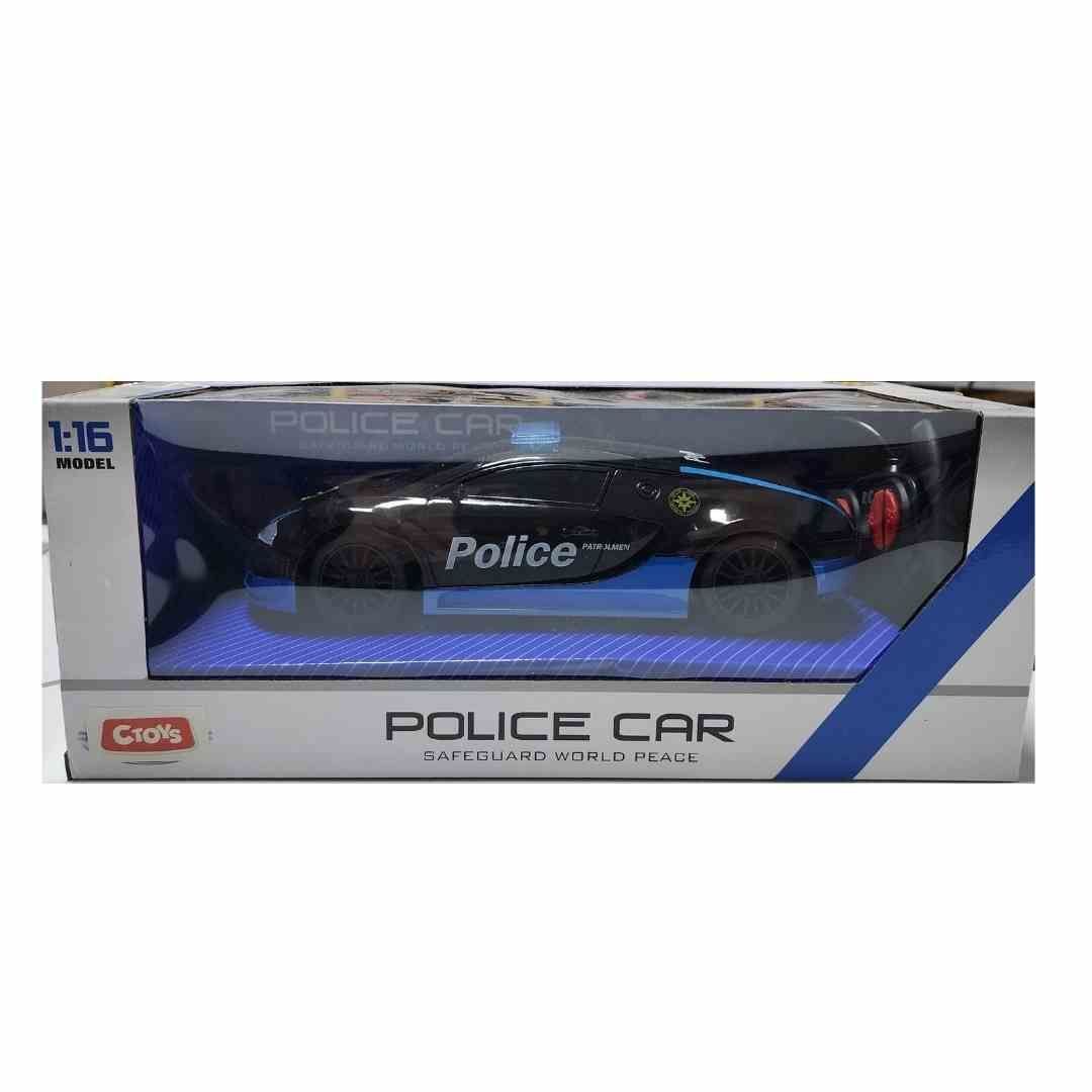 Ctoy-Qx3689-A4 Işıklı Ve Sesli Uzaktan Kumandalı Polis Arabası 1:16
