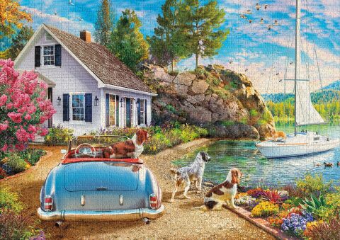 KS GAMES 22537 PUZZLE 2000 DOG ON THE BOAT