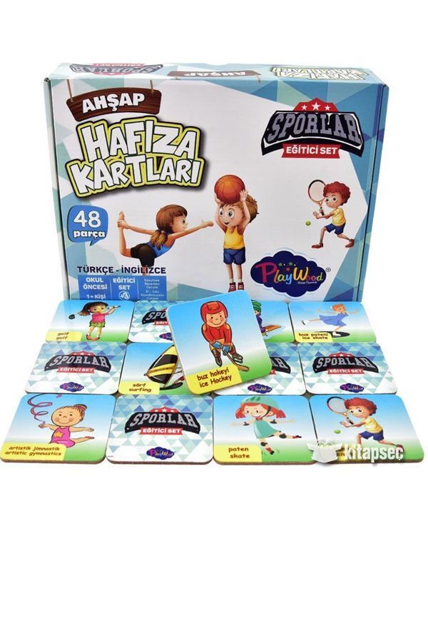 Onyıl Ony-09 Eğitici Ahşap Hafıza Kartları Sporlar